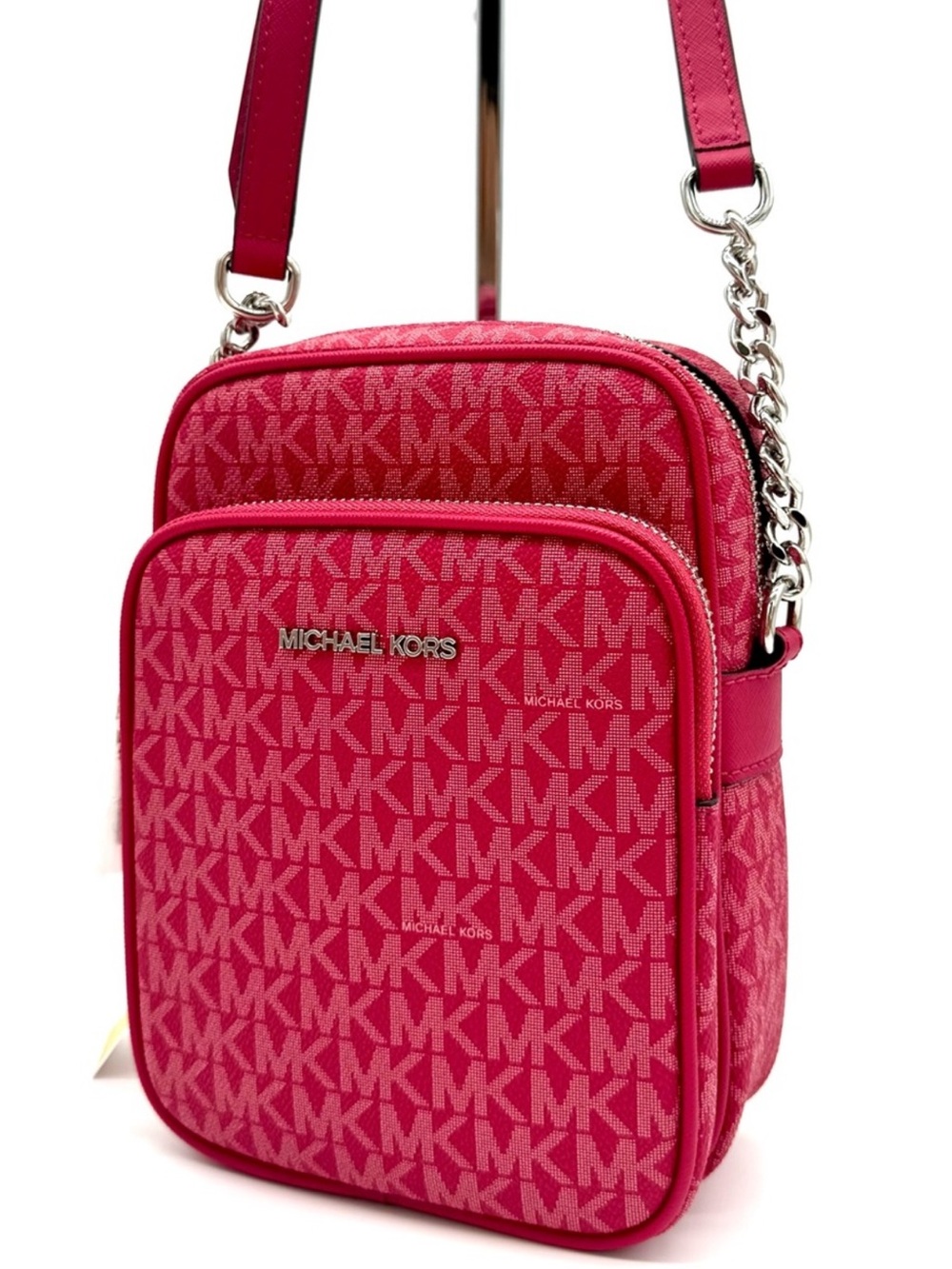 Michael Kors Medium NS Chain Xbody Bag Dark Raspberry